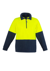 Unisex Hi Vis 1/2 Zip Polar Fleece Pullover-ZT460-syzmik